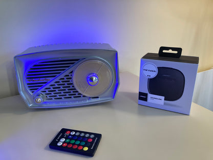 RADIOLA Radiolo de 1957 "Surfer d'Argent" BOSE Soundlink-Micro Bluetooth